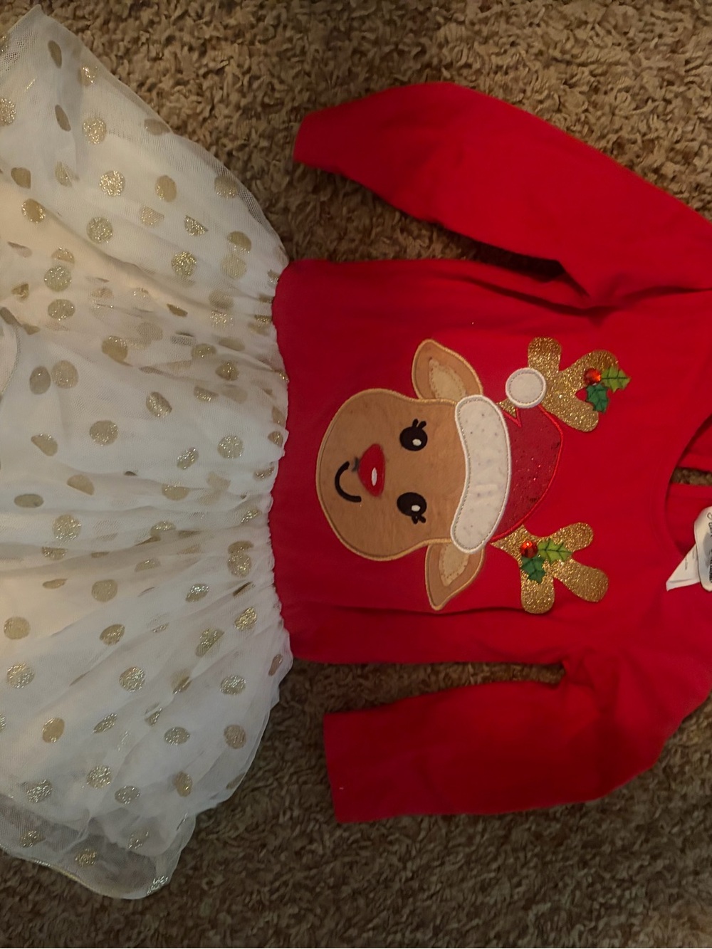 Toddler girls holiday dress, size 2T/2